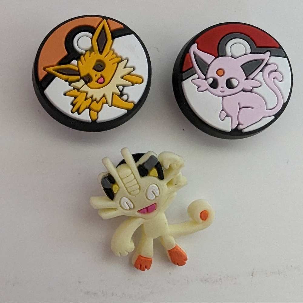 POKEMON | 3pc MEOWTH JIBBITZ Show Charms